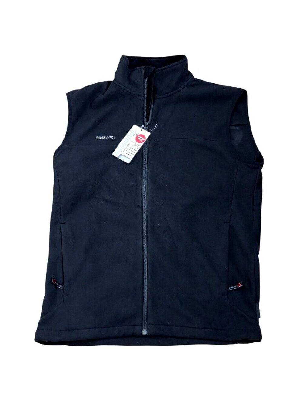 Rossignol Telluride Black Fleece Mens Full Zip Vest Medium New